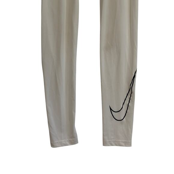 Nike Pro Pants Tights Boys White XL Compression Base Layer Track Workout Gym Run - Picture 2 of 5